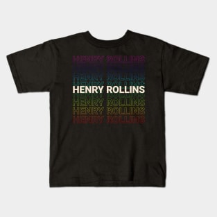 Henry Rollins Kinetic Typography Style Kids T-Shirt